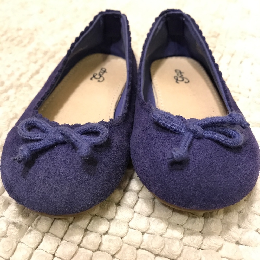 Baby Gap Purple Suede Ballet Flats